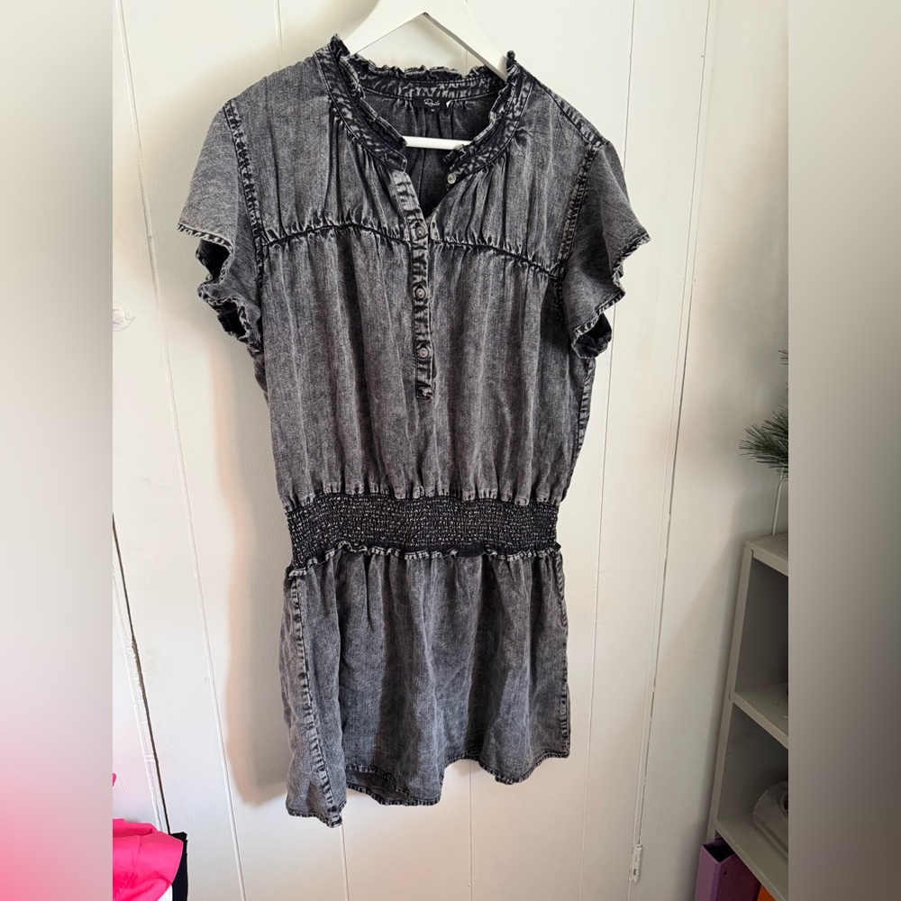 Rails Gray dress  with Smocked  Waist